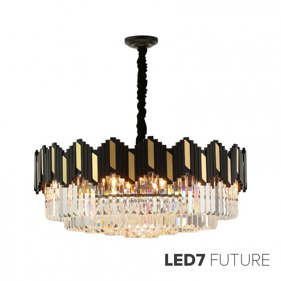 Ritz - ZigZag Black Odeon Chandelier